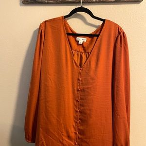Orange Ava and Viv Blouse